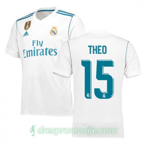 Real Madrid Dres THEO Domaći 2017/18 Kratkih Rukava Real Madrid Dres THEO Domaći 2017/18 Kratkih Rukava