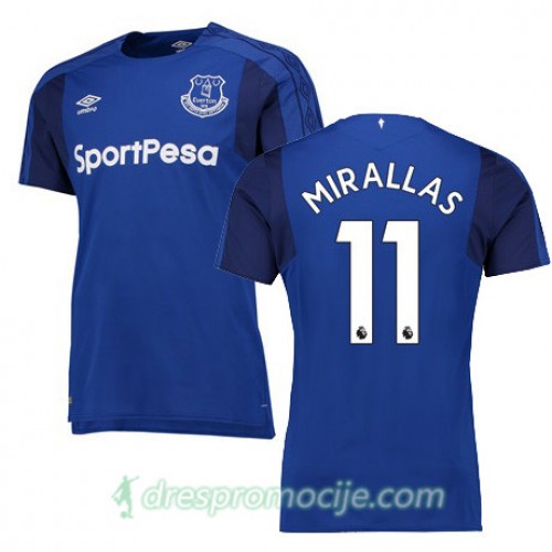 Everton Dres MIRALLAS Domaći 2017/18 Kratkih Rukava Everton Dres MIRALLAS Domaći 2017/18 Kratkih Rukava