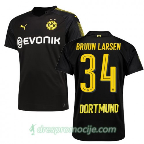 Borussia Dortmund Dres BRUUN LARSEN Gostujući 2017/18 Kratkih Rukava Borussia Dortmund Dres BRUUN LARSEN Gostujući 2017/18 Kratkih Rukava