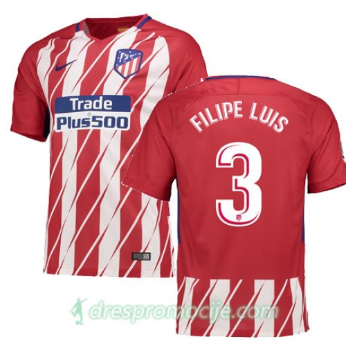 Atlético Madrid Dres FILIPE LUIS Domaći 2017/18 Kratkih Rukava Atlético Madrid Dres FILIPE LUIS Domaći 2017/18 Kratkih Rukava