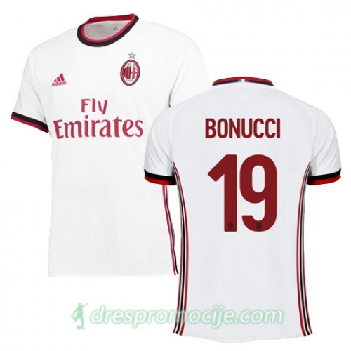 Milan Dres BONUCCI Gostujući 2017/18 Kratkih Rukava Milan Dres BONUCCI Gostujući 2017/18 Kratkih Rukava