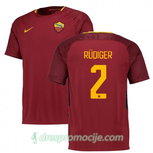 Roma Dres RUDIGER Domaći 2017/18 Kratkih Rukava Roma Dres RUDIGER Domaći 2017/18 Kratkih Rukava