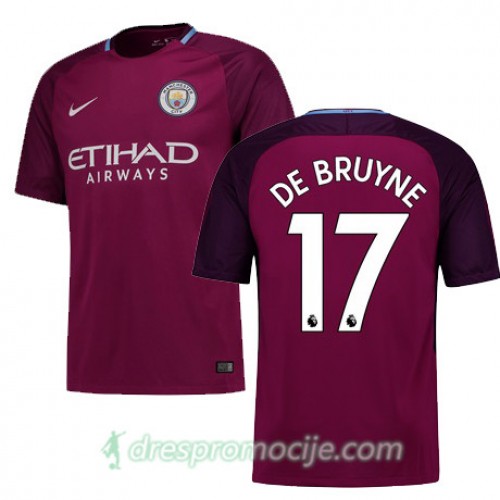 Manchester City Dres DE BRUYNE Gostujući 2017/18 Kratkih Rukava Manchester City Dres DE BRUYNE Gostujući 2017/18 Kratkih Rukava