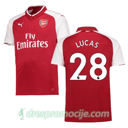 Arsenal Dres LUCAS Domaći 2017/18 Kratkih Rukava Arsenal Dres LUCAS Domaći 2017/18 Kratkih Rukava