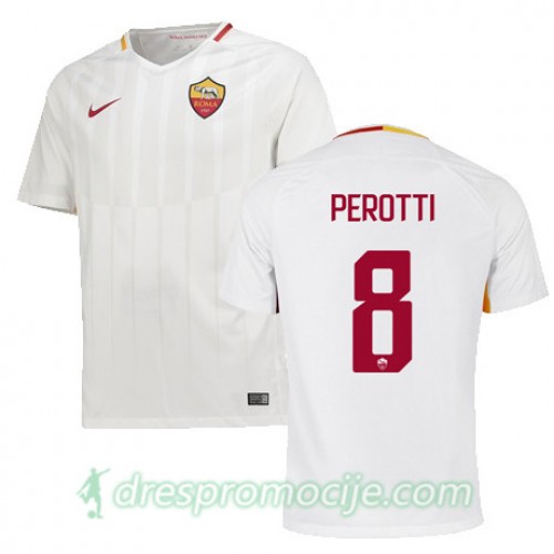Roma Dres PEROTTI Gostujući 2017/18 Kratkih Rukava Roma Dres PEROTTI Gostujući 2017/18 Kratkih Rukava
