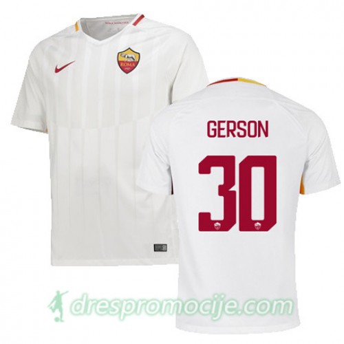 Roma Dres GERSON Gostujući 2017/18 Kratkih Rukava Roma Dres GERSON Gostujući 2017/18 Kratkih Rukava