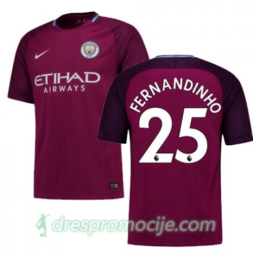 Manchester City Dres FERNANDINHO Gostujući 2017/18 Kratkih Rukava Manchester City Dres FERNANDINHO Gostujući 2017/18 Kratkih Rukava