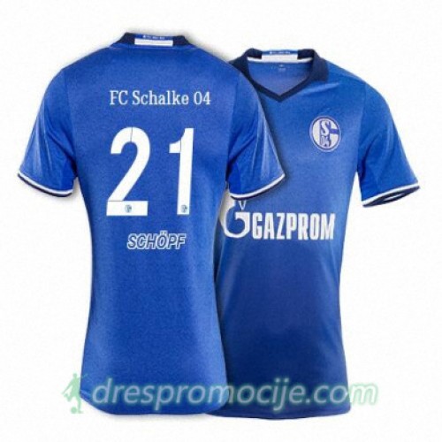 Schalke Dres SCHOPF Domaći 2017/18 Kratkih Rukava Schalke Dres SCHOPF Domaći 2017/18 Kratkih Rukava