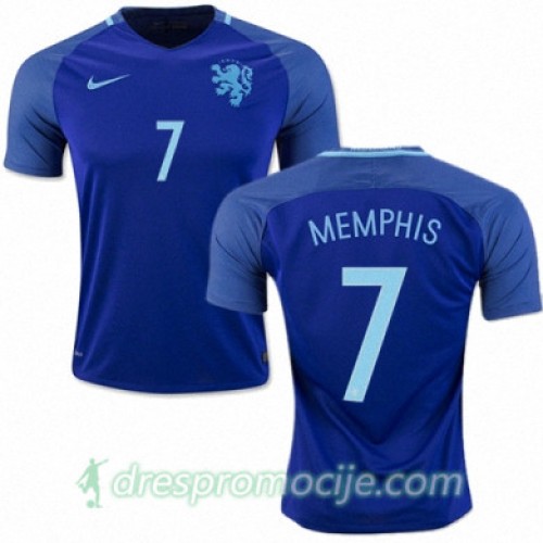 Nizozemska Dres MEMPHIS DEPAY Gostujući 2016/17 Kratkih Rukava Nizozemska Dres MEMPHIS DEPAY Gostujući 2016/17 Kratkih Rukava