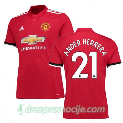 Manchester United Dres HERRERA Domaći 2017/18 Kratkih Rukava Manchester United Dres HERRERA Domaći 2017/18 Kratkih Rukava