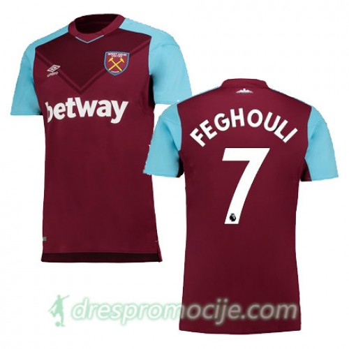 West Ham Dres FEGHOULI Domaći 2017/18 Kratkih Rukava West Ham Dres FEGHOULI Domaći 2017/18 Kratkih Rukava