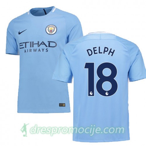 Manchester City Dres DELPH Domaći 2017/18 Kratkih Rukava Manchester City Dres DELPH Domaći 2017/18 Kratkih Rukava