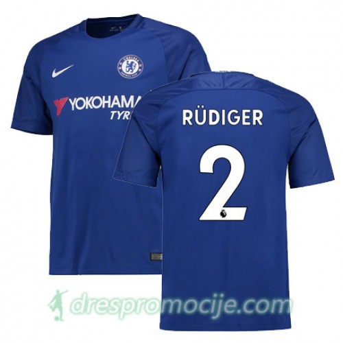 Chelsea Dres RUDIGER Domaći 2017/18 Kratkih Rukava Chelsea Dres RUDIGER Domaći 2017/18 Kratkih Rukava
