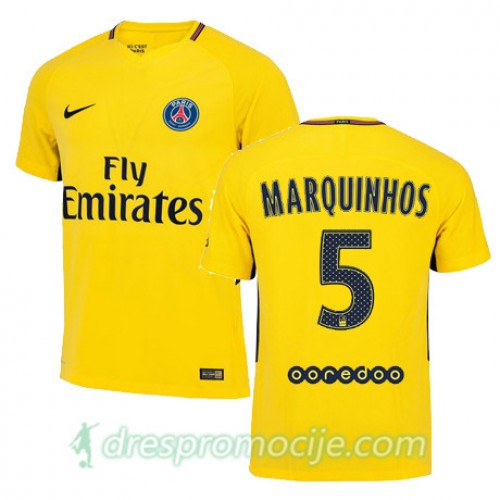 Paris SG Dres MARQINHOS Gostujući 2017/18 Kratkih Rukava Paris SG Dres MARQINHOS Gostujući 2017/18 Kratkih Rukava