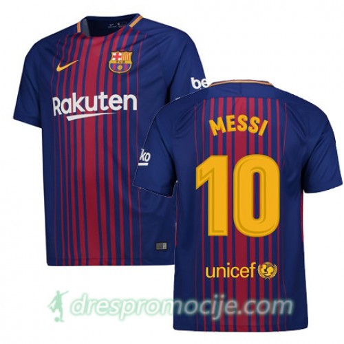 FC Barcelona Dres MESSI Domaći 2017/18 Kratkih Rukava FC Barcelona Dres MESSI Domaći 2017/18 Kratkih Rukava