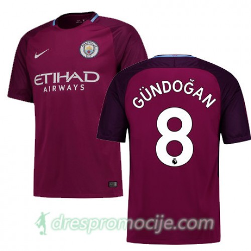 Manchester City Dres GUNDOGAN Gostujući 2017/18 Kratkih Rukava Manchester City Dres GUNDOGAN Gostujući 2017/18 Kratkih Rukava