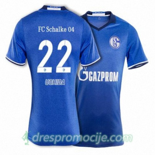Schalke Dres UCHIDA Domaći 2017/18 Kratkih Rukava Schalke Dres UCHIDA Domaći 2017/18 Kratkih Rukava