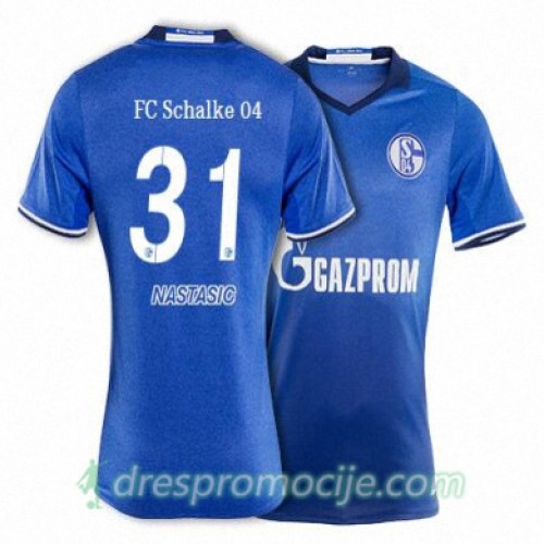 Schalke Dres NASTASIC Domaći 2017/18 Kratkih Rukava Schalke Dres NASTASIC Domaći 2017/18 Kratkih Rukava