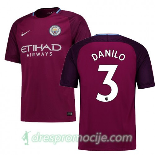 Manchester City Dres DANILO Gostujući 2017/18 Kratkih Rukava Manchester City Dres DANILO Gostujući 2017/18 Kratkih Rukava
