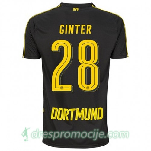 Borussia Dortmund Dres GINTER Gostujući 2017/18 Kratkih Rukava Borussia Dortmund Dres GINTER Gostujući 2017/18 Kratkih Rukava