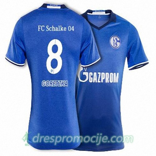 Schalke Dres GORETZKA Domaći 2017/18 Kratkih Rukava Schalke Dres GORETZKA Domaći 2017/18 Kratkih Rukava