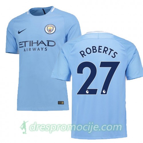 Manchester City Dres Roberts Domaći 2017/18 Kratkih Rukava Manchester City Dres Roberts Domaći 2017/18 Kratkih Rukava