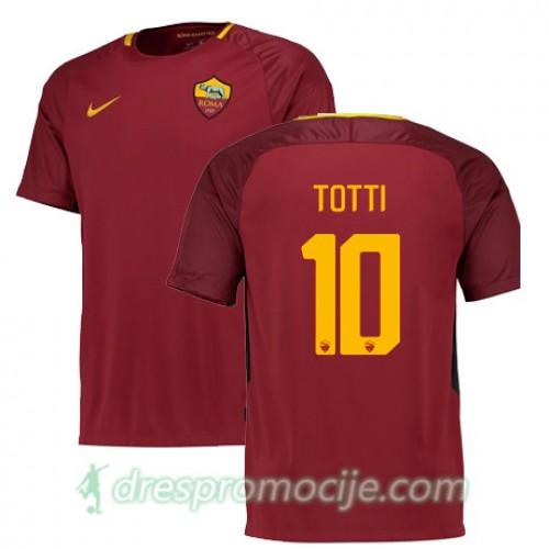 Roma Dres TOTTI Domaći 2017/18 Kratkih Rukava Roma Dres TOTTI Domaći 2017/18 Kratkih Rukava