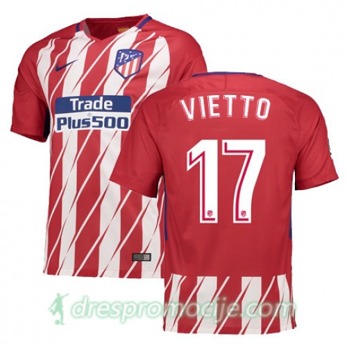 Atlético Madrid Dres VIETTO Domaći 2017/18 Kratkih Rukava Atlético Madrid Dres VIETTO Domaći 2017/18 Kratkih Rukava