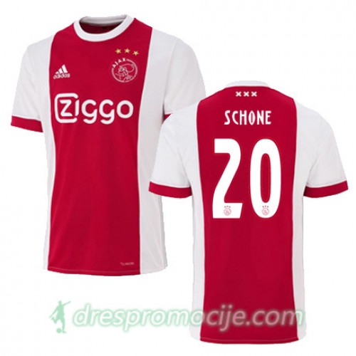 AFC Ajax Dres LASSE SCHONE Domaći 2017/18 Kratkih Rukava AFC Ajax Dres LASSE SCHONE Domaći 2017/18 Kratkih Rukava