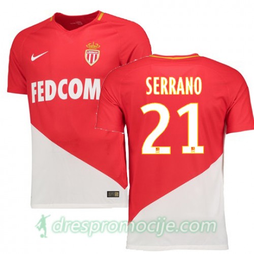 AS Monaco FC Dres SERRANO Domaći 2017/18 Kratkih Rukava AS Monaco FC Dres SERRANO Domaći 2017/18 Kratkih Rukava