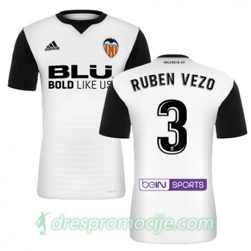 Valencia C.F. Dres RUBEN VEZO Domaći 2017/18 Kratkih Rukava Valencia C.F. Dres RUBEN VEZO Domaći 2017/18 Kratkih Rukava
