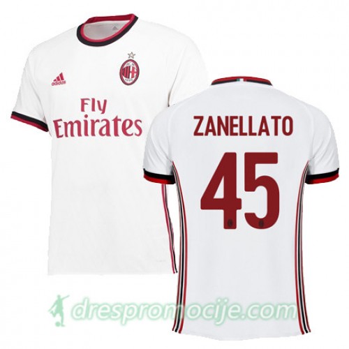 Milan Dres ZANELLATO Gostujući 2017/18 Kratkih Rukava Milan Dres ZANELLATO Gostujući 2017/18 Kratkih Rukava