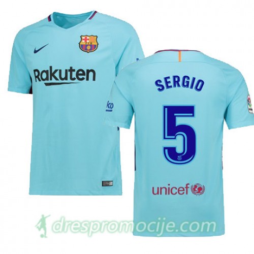 FC Barcelona Dres SERGIO Gostujući 2017/18 Kratkih Rukava FC Barcelona Dres SERGIO Gostujući 2017/18 Kratkih Rukava
