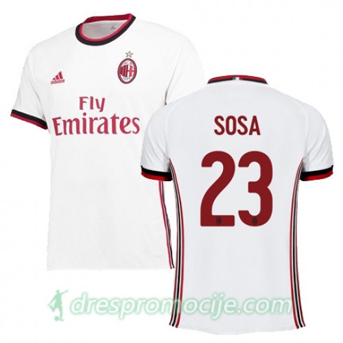 Milan Dres SOSA Gostujući 2017/18 Kratkih Rukava Milan Dres SOSA Gostujući 2017/18 Kratkih Rukava