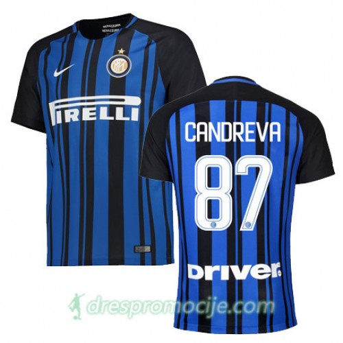 Inter Dres CANDREVA Domaći 2017/18 Kratkih Rukava Inter Dres CANDREVA Domaći 2017/18 Kratkih Rukava