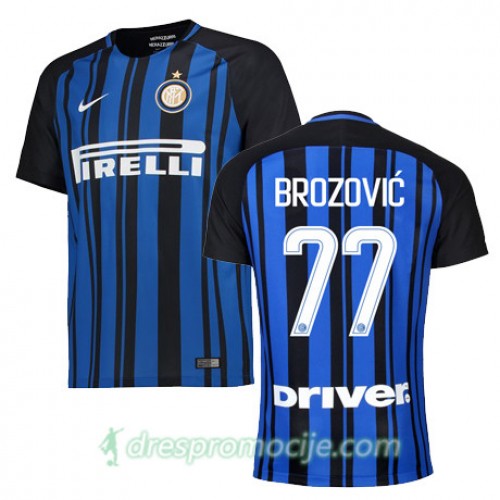 Inter Dres BROZOVIC Domaći 2017/18 Kratkih Rukava Inter Dres BROZOVIC Domaći 2017/18 Kratkih Rukava
