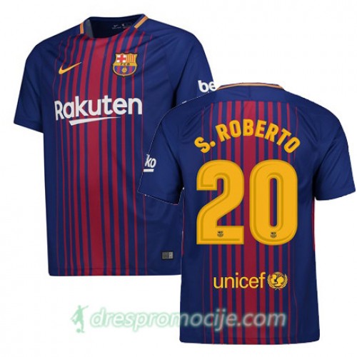 FC Barcelona Dres Sergi Roberto Domaći 2017/18 Kratkih Rukava FC Barcelona Dres Sergi Roberto Domaći 2017/18 Kratkih Rukava