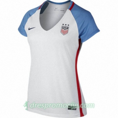 SAD Dres Ženska Domaći 2016/17 Kratkih Rukava SAD Dres Ženska Domaći 2016/17 Kratkih Rukava