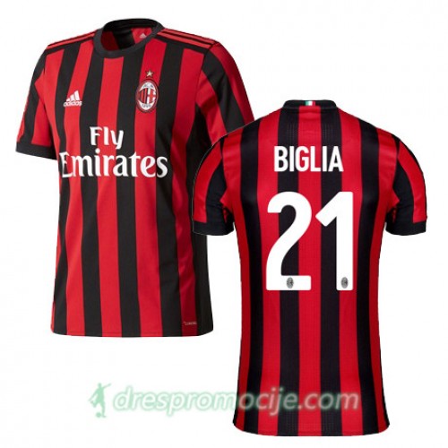 Milan Dres BIGLIA Domaći 2017/18 Kratkih Rukava Milan Dres BIGLIA Domaći 2017/18 Kratkih Rukava