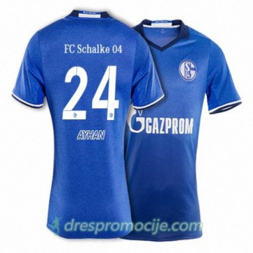 Schalke Dres AYHAN Domaći 2017/18 Kratkih Rukava Schalke Dres AYHAN Domaći 2017/18 Kratkih Rukava