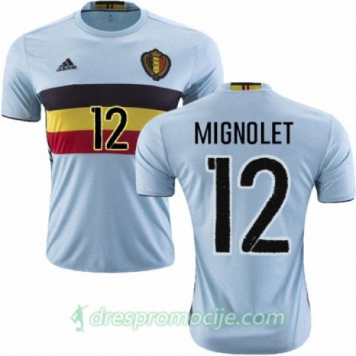 Belgija Dres SIMON MIGNOLET Gostujući Euro 2016 Belgija Dres SIMON MIGNOLET Gostujući Euro 2016