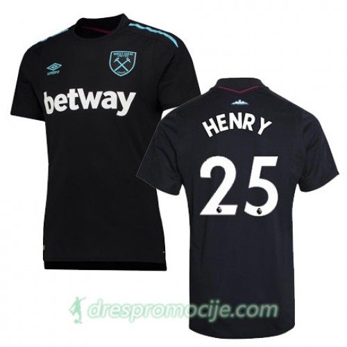 West Ham Dres HENRY Gostujući 2017/18 Kratkih Rukava West Ham Dres HENRY Gostujući 2017/18 Kratkih Rukava