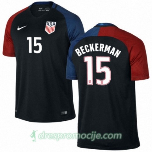 SAD Dres KYLE BECKERMAN Gostujući 2016/17 Kratkih Rukava SAD Dres KYLE BECKERMAN Gostujući 2016/17 Kratkih Rukava