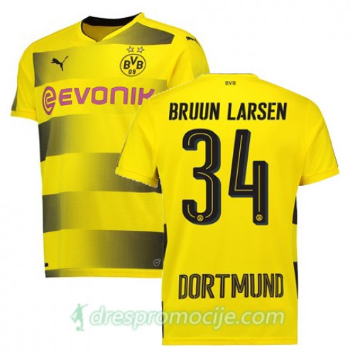 Borussia Dortmund Dres BRUUN LARSEN Domaći 2017/18 Kratkih Rukava Borussia Dortmund Dres BRUUN LARSEN Domaći 2017/18 Kratkih Rukava