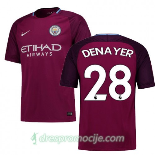 Manchester City Dres DENAYER Gostujući 2017/18 Kratkih Rukava Manchester City Dres DENAYER Gostujući 2017/18 Kratkih Rukava