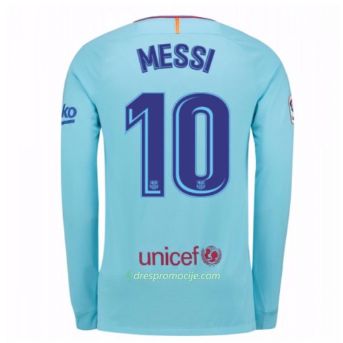 FC Barcelona Dres Lionel Messi 10 Gostujući 2017/18 Dugim Rukavima FC Barcelona Dres Lionel Messi 10 Gostujući 2017/18 Dugim Rukavima