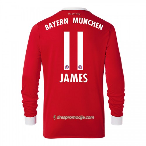 FC Bayern München Dres James Rodriguez 11 Domaći 2017/18 Dugim Rukavima FC Bayern München Dres James Rodriguez 11 Domaći 2017/18 Dugim Rukavima