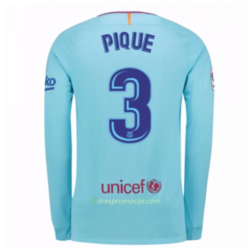 FC Barcelona Dres Gerard Pique 3 Gostujući 2017/18 Dugim Rukavima FC Barcelona Dres Gerard Pique 3 Gostujući 2017/18 Dugim Rukavima