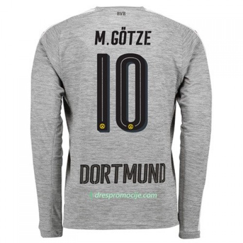 Borussia Dortmund Dres Mario Gotze 10 Treći 2017/18 Dugim Rukavima Borussia Dortmund Dres Mario Gotze 10 Treći 2017/18 Dugim Rukavima