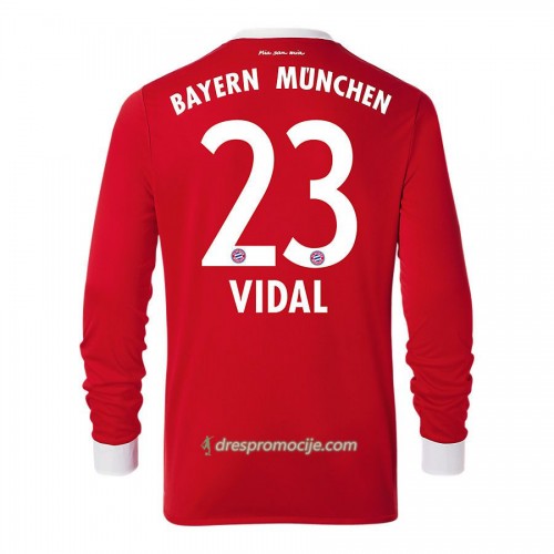 FC Bayern München Dres Arturo Vidal 23 Domaći 2017/18 Dugim Rukavima FC Bayern München Dres Arturo Vidal 23 Domaći 2017/18 Dugim Rukavima